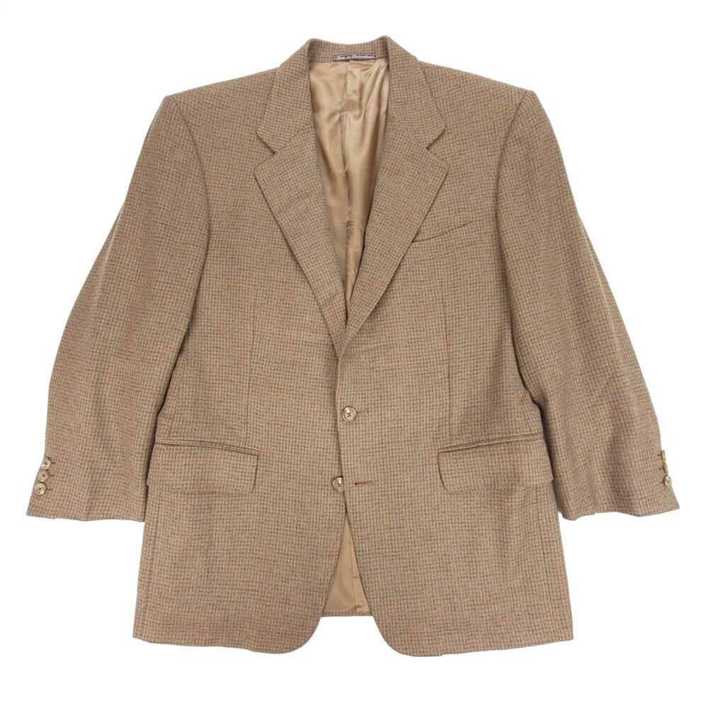 Ermenegildo Zegna Wool/Cashmere Sport Coat - Brown Houndstooth - Switzerland